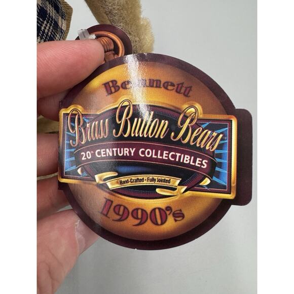 Brass Button Bears Bennet Class Of 2000 20th Century Collectibles Bear 1990’s - Picture 9 of 12